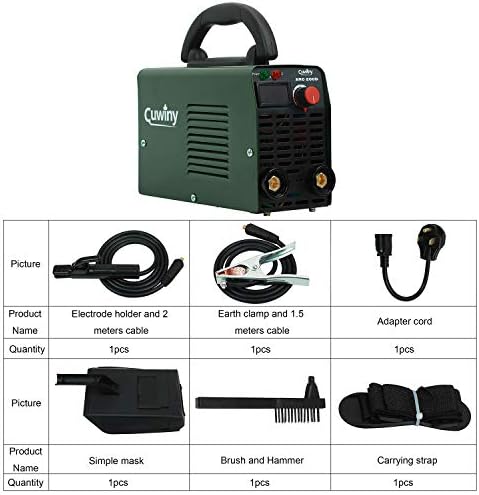 Arc Welder Mini, Cuwiny ARC200D 110V/220V IGBT машина за заварување на инверторот, максимална 140A MMA/Stick, двоен напон со дигитален