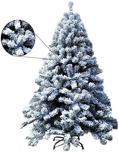 Собрани Елка Неосветлен Бор со Шарки 210 см Декор За Одмор На Дрво Метален Штанд Пвц Божиќ Полно Дрво