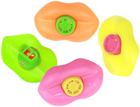 Toddmomy 15 парчиња усни свирежи пластични производител на бучава играчки за усни свирка играчка забава фаворизираат убави торби за полнила за порибување на подароци з