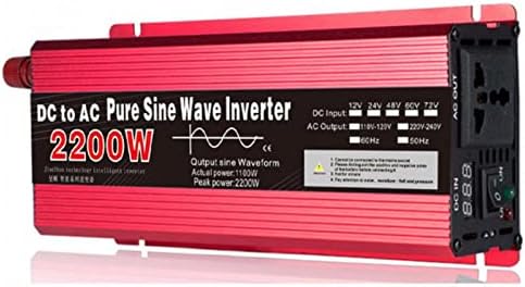 Чист Синусен Бран Моќен Инвертер 2200w DC 12V 24V LED Дисплеј Е Погоден за Ac 220v Соларен Конвертор Автомобил Соларен Инвертер