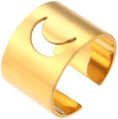 ЗБОРО 2021 фино полирана месечина starвезда срцев цвет Облик прилагодливи златни прстени за жени загатки за двојки прстени за
